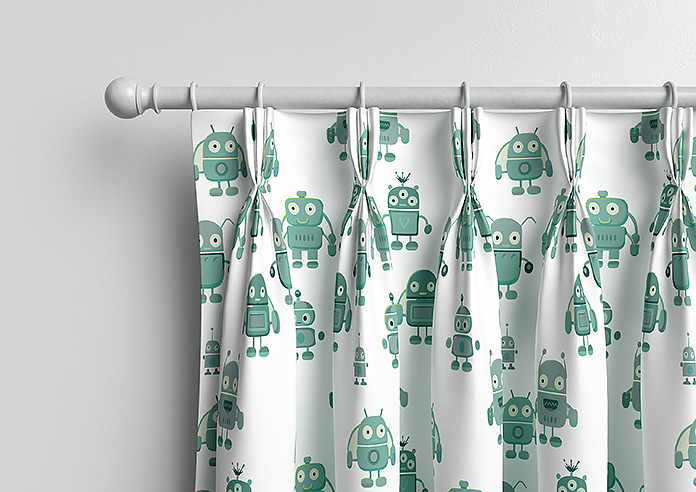 Robo Town, Emerald - Made to Measure Curtains - Image 11